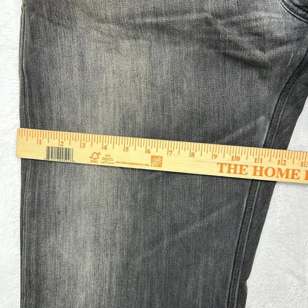 Levi's 514 Slim Straight Jeans Men's Gray Denim‎ Pockets Classic Zip Fly - 42X30